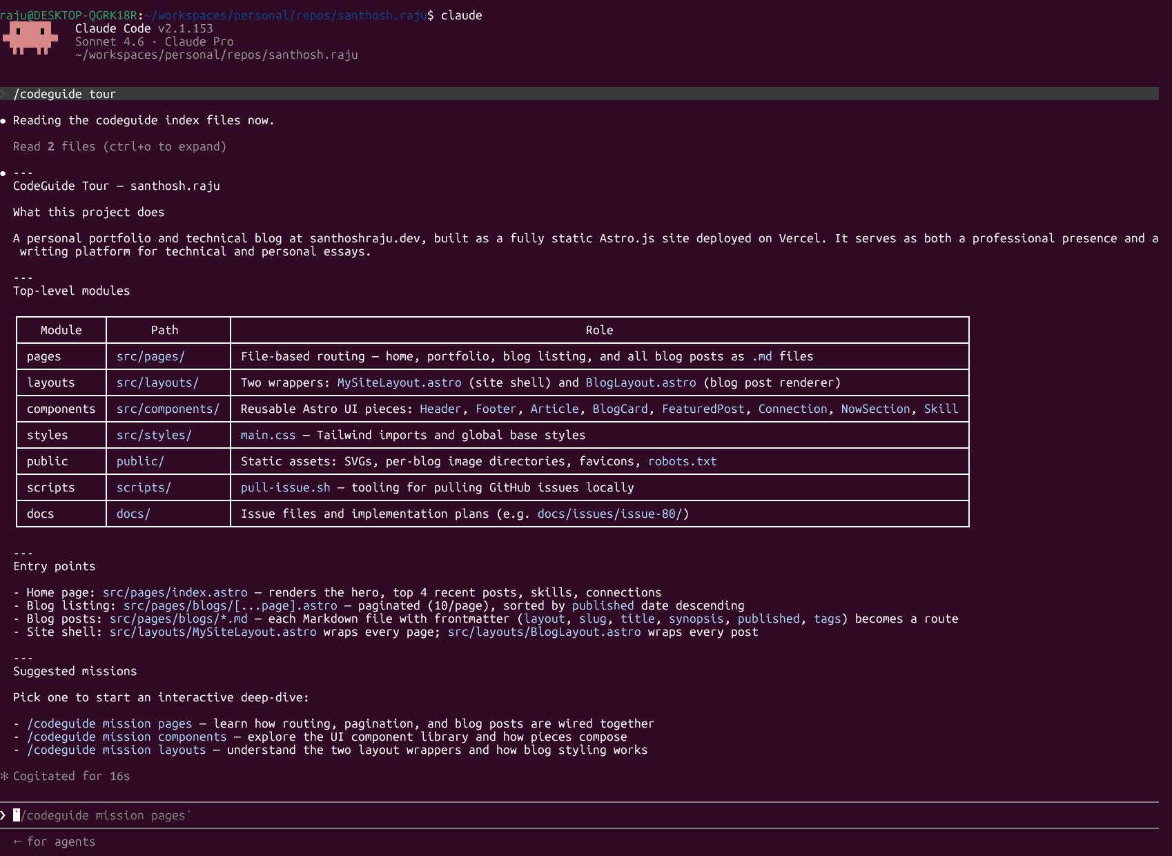 Codeguide-tour