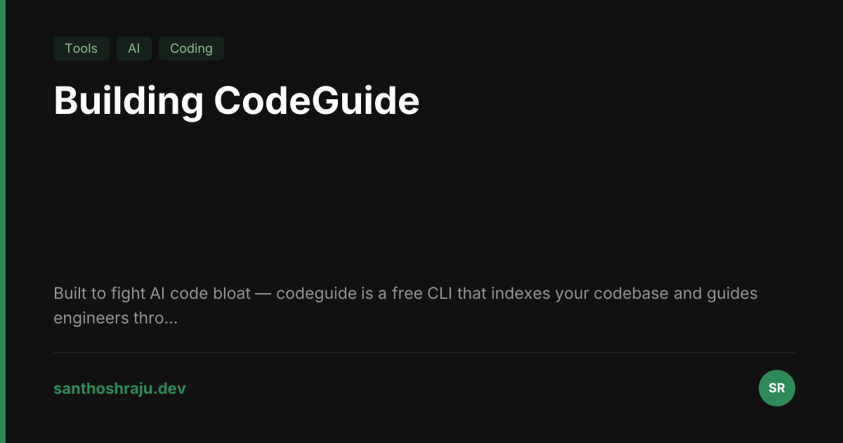 Building CodeGuide
